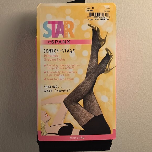 NWT Spanx Star Power Center Stage Shaping Tights - Nouveau (C) - Picture 4 of 6